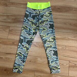 💚 Stella McCartney x Adidas Stella Sport Leggings XS Logo Workout Camo RARE